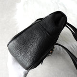 セリーヌ シボレザー 肩掛け ハンドバッグ ショルダーバッグ シルバー金具 ブラック - NEWSED