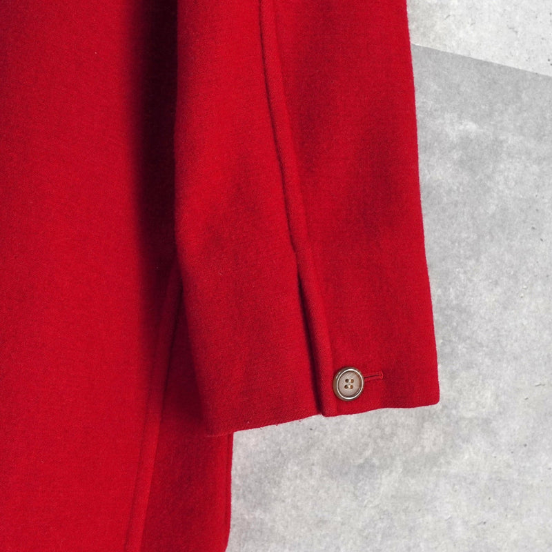 ポロ ラルフローレン ウールコート チェスターコート レディース レッド - NEWSED