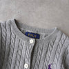 Polo Ralph Lauren 儿童徽标针织开衫（灰色）