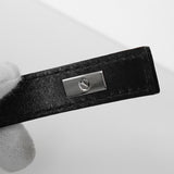 サルバトーレ フェラガモ ガンチーニ レザー ブレスレット シルバー / ブラック 箱付き - NEWSED