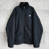 ナイキ エーシージー リバーシブル ボア ジャケット ナイロンジャケット ロゴ刺繍 ブラック - NEWSED