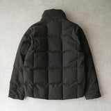 ラコステ ロゴパッチ フード取り外し可能 ダウンジャケット カーキ メンズ - NEWSED