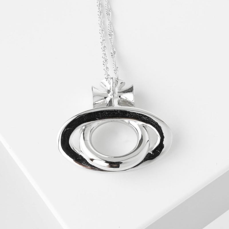 ヴィヴィアン ウエストウッド オーブ シルバー ネックレス - NEWSED