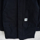 カーハート ダック フーデッドコート チェック柄裏地 キルティング裏地 ロゴパッチ ブラック - NEWSED