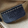 Jil Sander freestanding leather handbag in navy
