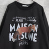 Maison Kitsune 狐狸印花运动衫 深灰色