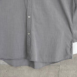 バーバリー ブラックレーベル ホースロゴ クレリックシャツ 長袖シャツ グレー - NEWSED