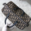Dior Vintage Trotter 帆布迷你波士顿包（海军蓝）