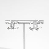 シャネル ココマーク クリア ピアス シルバー - NEWSED