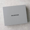 バレンシアガ ロゴ グリッター パスケース カードケース シルバー
