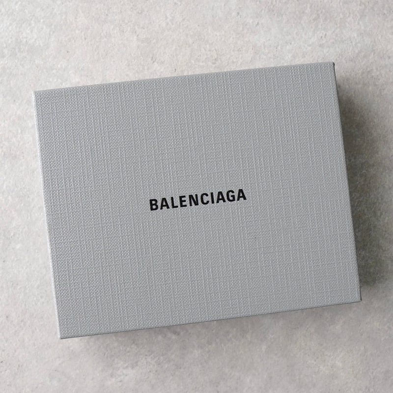 バレンシアガ ロゴ グリッター パスケース カードケース シルバー - NEWSED