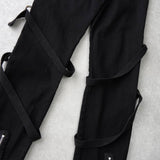 ディーシー コットン ボンテージパンツ ブラック レディース - NEWSED