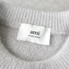 Ami Paris Ami Paris 羊驼毛心形徽标针织衫 浅灰色