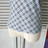 バーバリー ブルーレーベル ホースロゴ 刺繍 ノバチェック 半袖トップス ブルー レディース - NEWSED