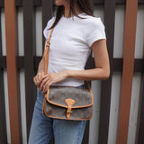 ルイ・ヴィトン モノグラム ソローニュ ショルダーバッグ ブラウン - NEWSED