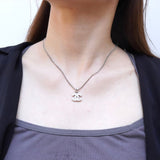 シャネル ココマーク ラインストーン ネックレス シルバー - NEWSED