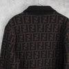 Fendi Zucca 女士羊毛 Polo 针织衫 棕黑色
