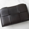 ボッテガ ヴェネタ イントレチャート 二つ折り カードケース ブラウン