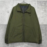 フレッドペリー ロゴ 中綿ジャケット カーキ - NEWSED