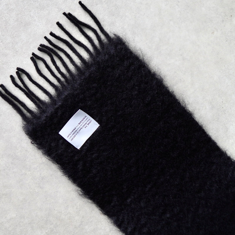 ロエベ アナグラム モヘア マフラー ブラック | ブランド古着を扱う