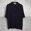 Jil Sander 真丝素色轻薄短袖 Polo 衫（海军蓝）
