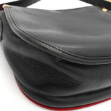 グッチ シェリー レザー ショルダーバッグ ブラック - NEWSED