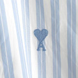 アミパリス アミパリ ハートロゴ ストライプ柄 長袖シャツ ライト