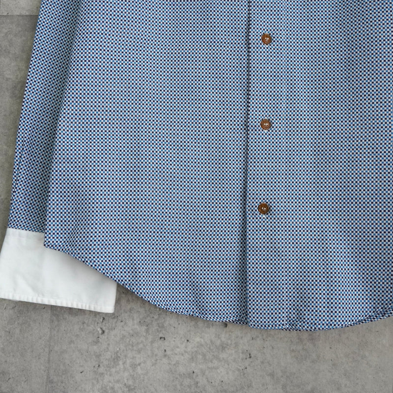 ヴィヴィアン ウエストウッド オーブ 長袖シャツ クレリックシャツ ブルー - NEWSED