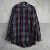バーバリー ヴィンテージ ノバチェック 長袖シャツ ネイビー