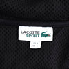 Lacoste 徽标拉链连帽衫派克大衣黑色