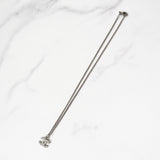 シャネル ココマーク ラインストーン ネックレス シルバー - NEWSED