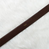 セリーヌ ヴィンテージ サルキー 輪馬車 レザー ベルト ブラウン / ゴールド レディース - NEWSED