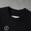 Maison Margiela 女士黑色徽标刺绣短款卫衣