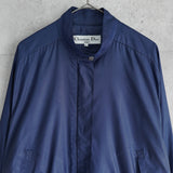 クリスチャン ディオール ヴィンテージ ナイロンジャケット ブルゾン 薄手 ネイビー - NEWSED