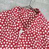 Homme Plisse Issey Miyake 波点长袖衬衫（红色/白色）