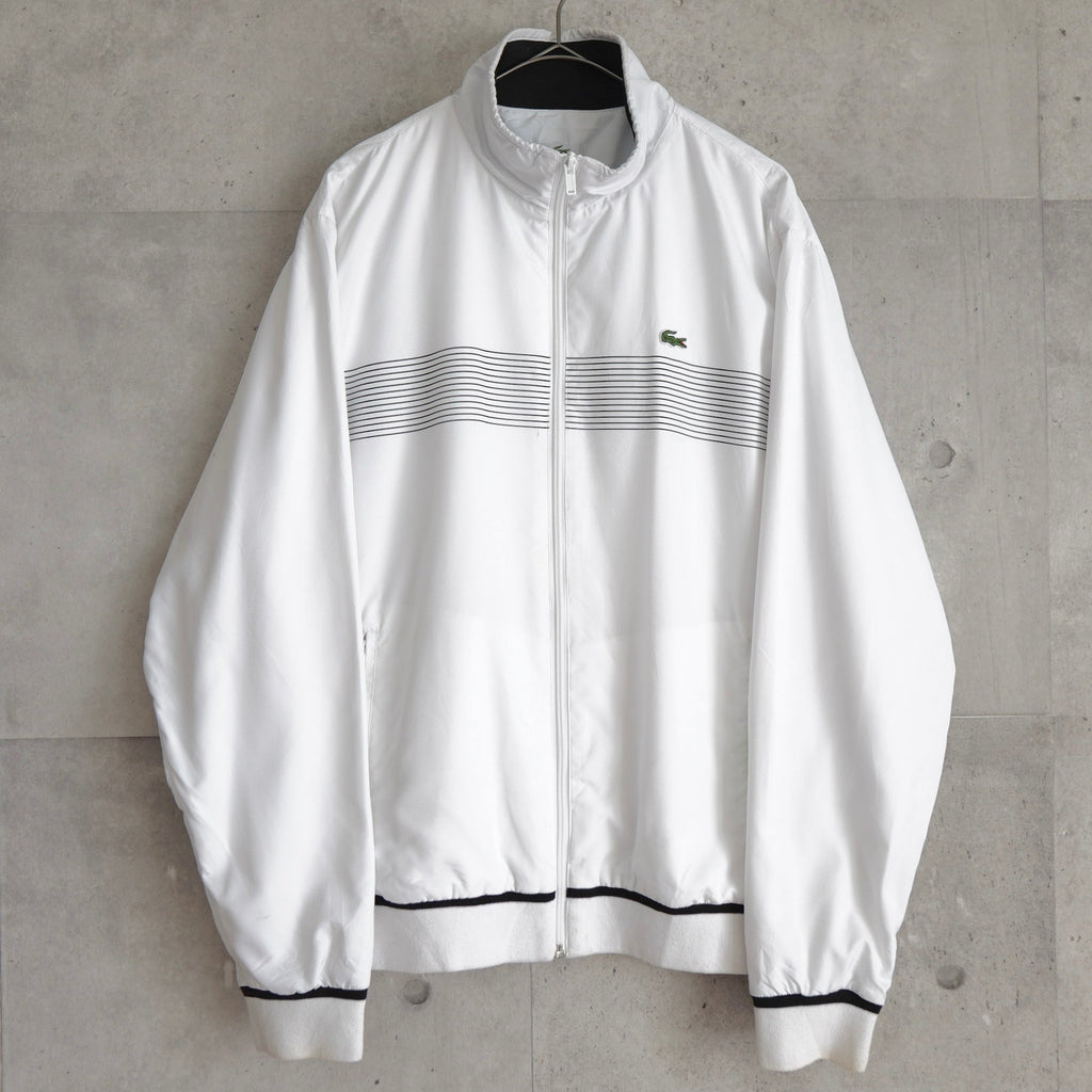 ラコステ スポーツ ナイロンジャケット トラックジャケット ブルゾン ロゴパッチ ホワイト