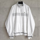 ラコステ スポーツ ナイロンジャケット トラックジャケット ブルゾン ロゴパッチ ホワイト - NEWSED