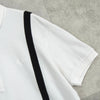 Fred Perry 徽标刺绣短袖 Polo 衫 白色/黑色