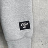 ジープ ロゴ ジップアップ フーディー パーカー グレー メンズ レディース