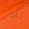 ロエベ アナグラム レザー 二つ折り 長財布 オレンジ