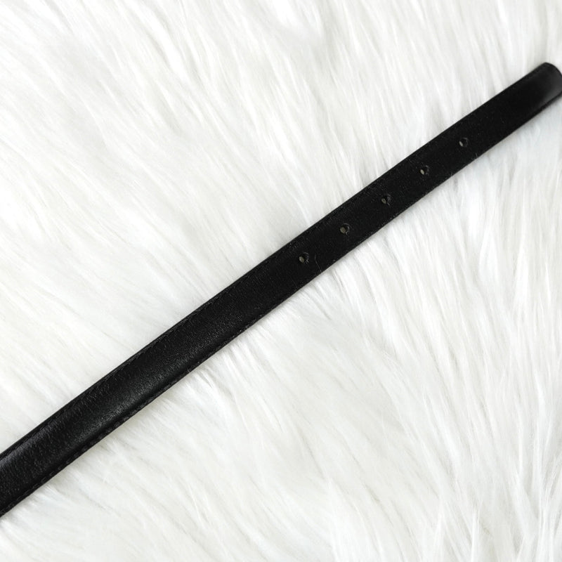 ロエベ ヴィンテージ ロゴ ゴールド金具 ベルト ブラック レディース - NEWSED