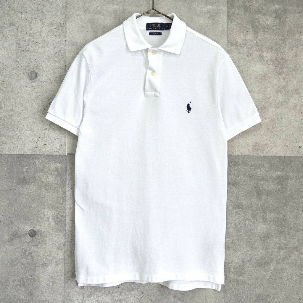 Polo Ralph Lauren 白色徽标刺绣短袖 Polo 衫