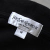 Yves Saint Laurent 复古徽标黑色长袖 Polo 衫