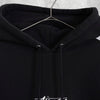 Stüssy 徽标刺绣黑色连帽衫