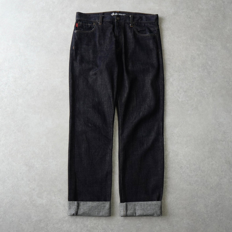 ステューシー ストレート デニム ジーンズ インディゴ - NEWSED