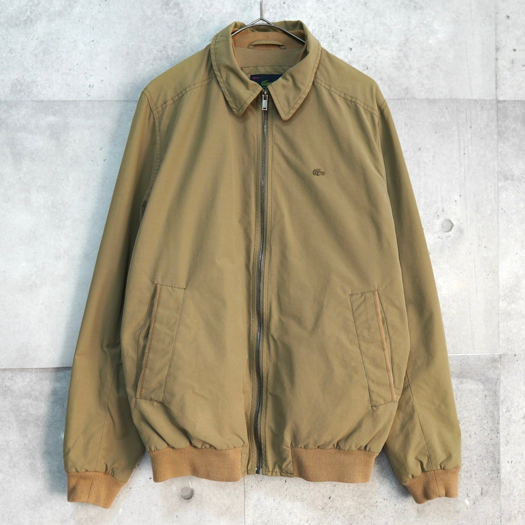 ラコステ ロゴパッチ ブルゾン カーキ ベージュ