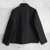 バーバリー リバーシブル ノバチェック ジップアップ 中綿ジャケット ブラック / ベージュ - NEWSED