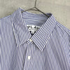 プレイ コムデギャルソン ハートロゴ ストライプ柄 長袖シャツ ネイビー タグ付き未使用品