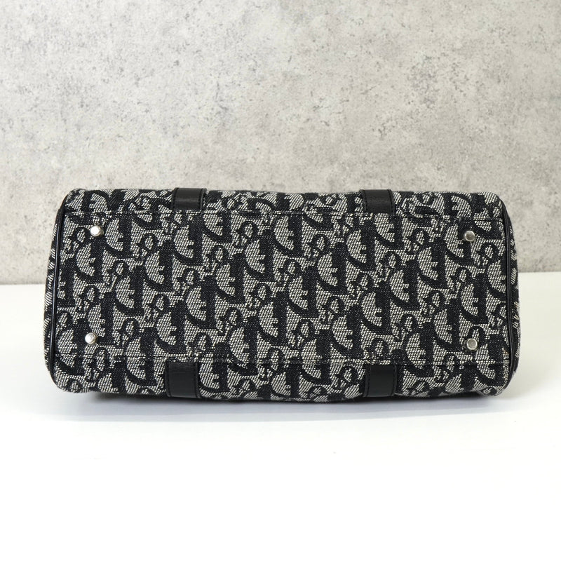 ディオール トロッター キャンバス ミニボストンバッグ ハンドバッグ ブラック - NEWSED