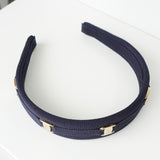 サルバトーレ フェラガモ ヴァラ リボン カチューシャ ネイビー 箱付き - NEWSED